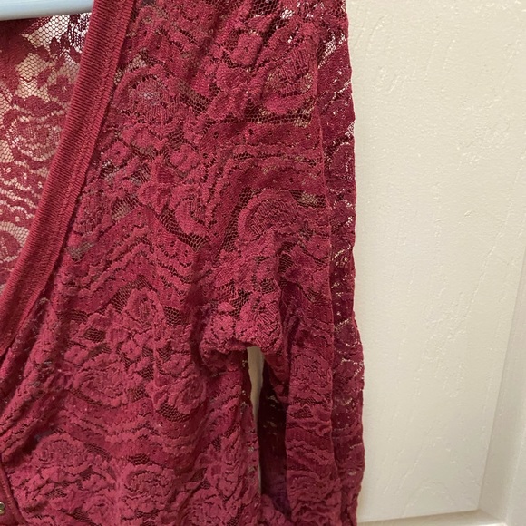 Bethany Mota red blouse size large - Picture 3 of 9